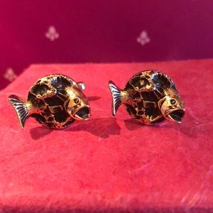 Hickok Big-mouthed Bass Cufflonks